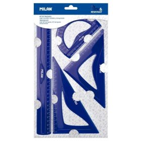 Vonalzókészlet 4 db-os Milan "Flex"