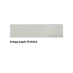 Krepp papír (0,5x2m) fehér 01