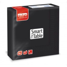   Szalvéta FATO Smart Table (33x33cm) 2 rétegű fekete (50db/csg) 