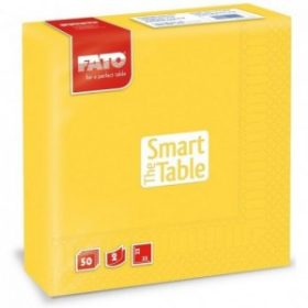   Szalvéta FATO Smart Table (33x33cm) 2 rétegű sárga (50db/csg) 