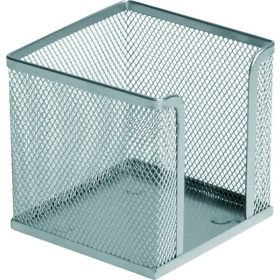 Tépőtömb tartó 10x10x10 cm fémhálós ezüst