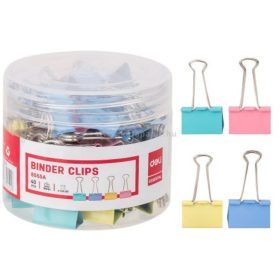 Bindercsipesz 19 mm 12 db/doboz Deli vegyes színek