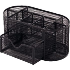 Asztali rendező 110x225x107 mm fémhálós d.rect fekete