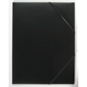 Gumis mappa PPF A/4 műanyag fekete