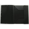 Gumis mappa PPF A/4 műanyag fekete
