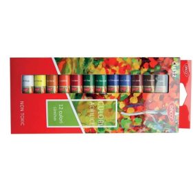   DACO Akril festék, 12 szín / készlet, 12 ml / tubus, többszínű
