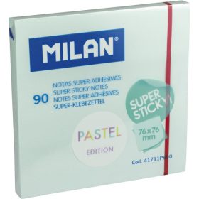 Öntapadó jegyzettömb 76x76 mm 90 lap Milan pasztell kék