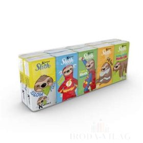 Kartika papírzsepkendő 3 rétegű 10x9db Lajhár