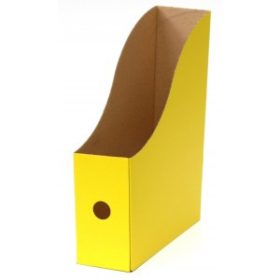   Irattartó papucs OFFICE 21/Herl. összehajtható papír citromsárga