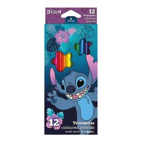 Colorino színes ceruza, háromszög, Stitch 12 db-os