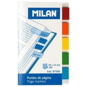 Jelölőcímke 45x12 mm 5x20 lap Milan áttetsző színek